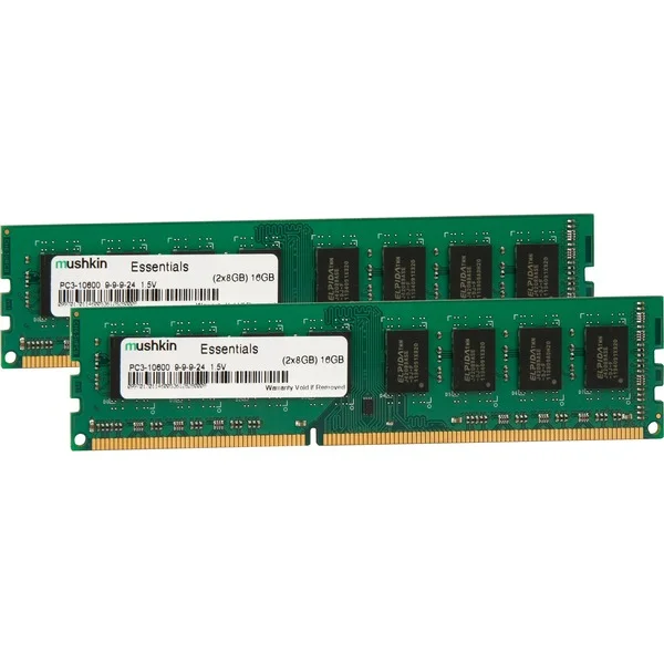 Mushkin DIMM 16 GB DDR3-1600 (2x 8 GB) Dual-Kit, Arbeitsspeicher (997031, Essentials)