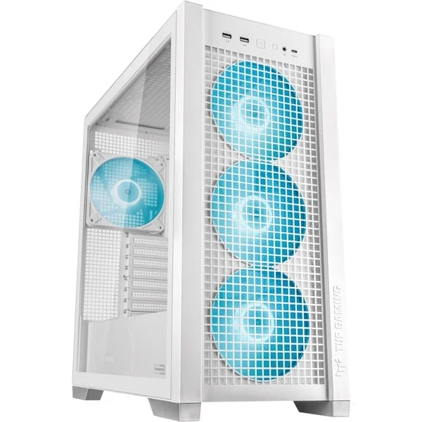 ASUS TUF GAMING GT302 ARGB , Tower-Gehäuse (weiß, Tempered Glass)