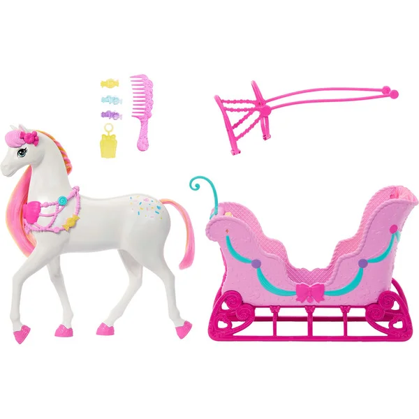 Mattel Nussknacker Schlitten mit Pferd
