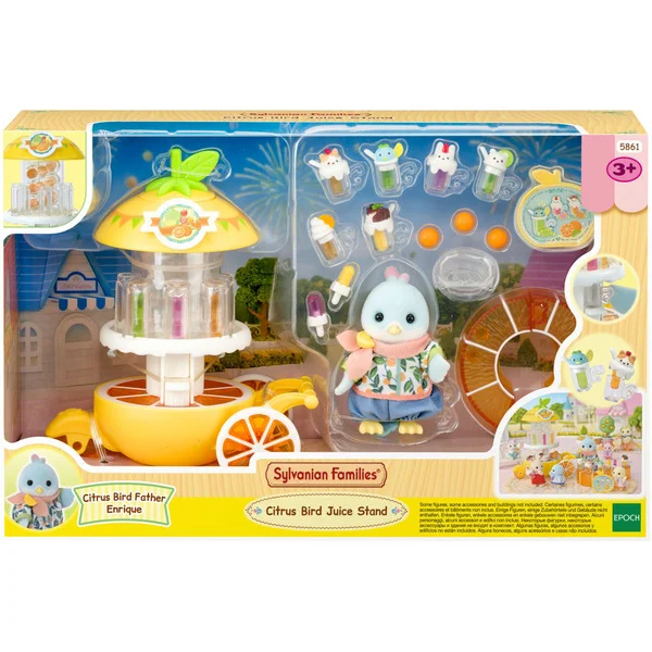 EPOCH Sylvanian Families - Zitronenvogel Saftbar Spielset, Konstruktionsspielzeug