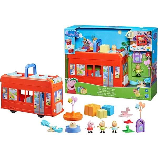 Hasbro Peppas 2-in-1 Partybus, Spielfahrzeug