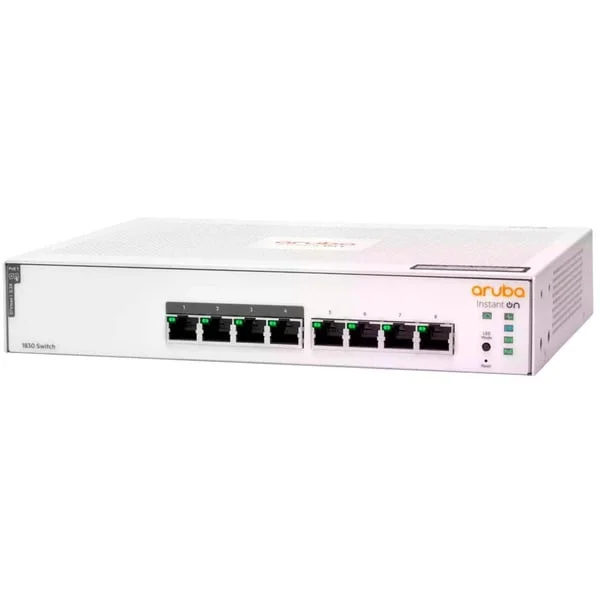 Hewlett Packard Enterprise Networking Instant On Switch 8 Anschlüsse Gigabit CL4 PoE 65 W 1830