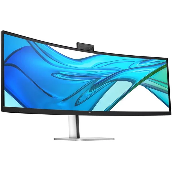 HP Pro 549pm Konferenz-Monitor, LED-Monitor (124.5 cm (49 Zoll), schwarz/silber, DQHD, VA, Curved, Popup-Webcam, 165Hz Panel)
