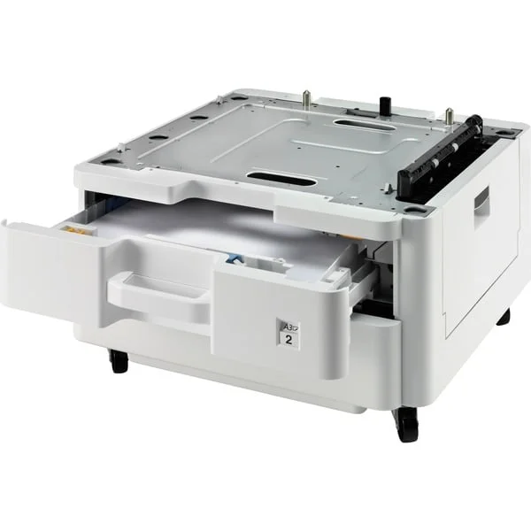 Kyocera 500-Blatt-Papierkassette PF-470 mit Unterschrank, Papierzufuhr (hellgrau)