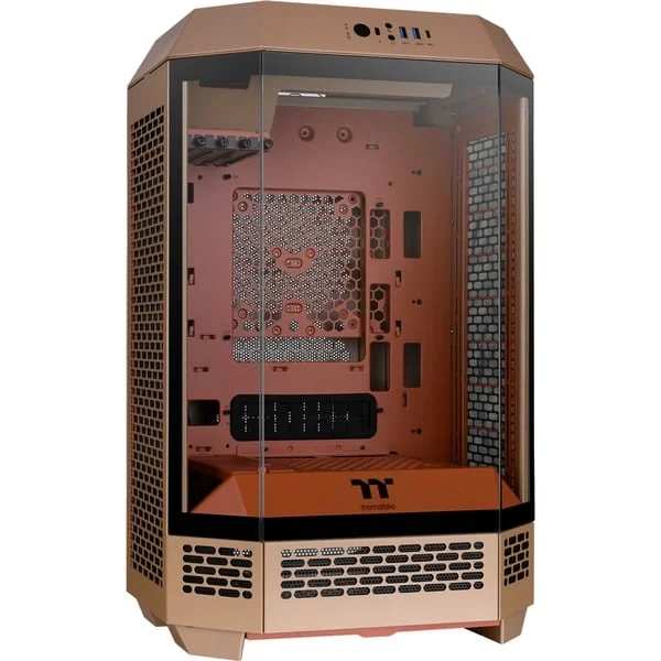 Thermaltake The Tower 300 Gravel Sand, Tower-Gehäuse (braun, Tempered Glass)