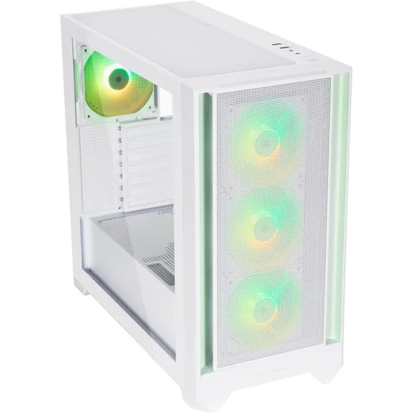 Silentware Flow 110 ARGB, Tower-Gehäuse (weiß, Tempered Glass)