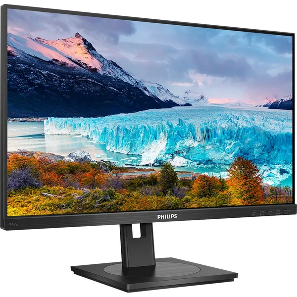 Philips 243S1 USB-C-Monitor, LED-Monitor (60.5 cm (23.8 Zoll), schwarz, FullHD, IPS, HDMI, DP, USB-C, USB-Hub, 100Hz Panel)