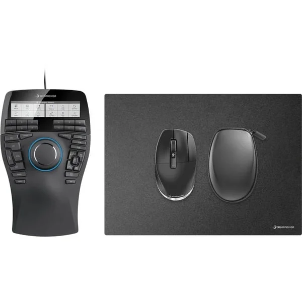 3DConnexion SpaceMouse Enterprise Kit 2, Set (schwarz/silber, SpaceMouse Enterprise, CadMouse Pro Wireless, CadMouse Pad)