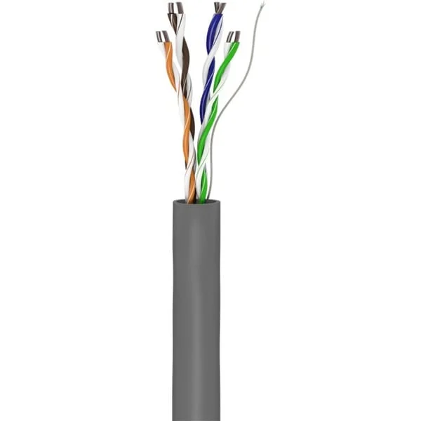 goobay Netzwerkkabel Cat.5e, U/UTP (grau, 305 Meter)