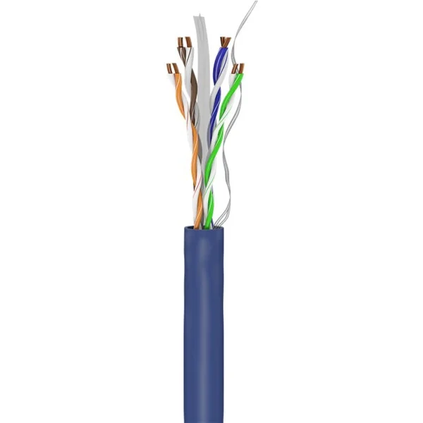 goobay Netzwerkkabel Cat.6a, U/UTP (blau, 50 Meter)