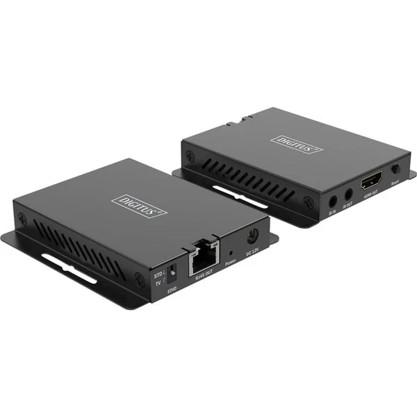 Digitus 4K HDMI Extender Set, HDMI Verlängerung (schwarz, 4K/120Hz, 30m)