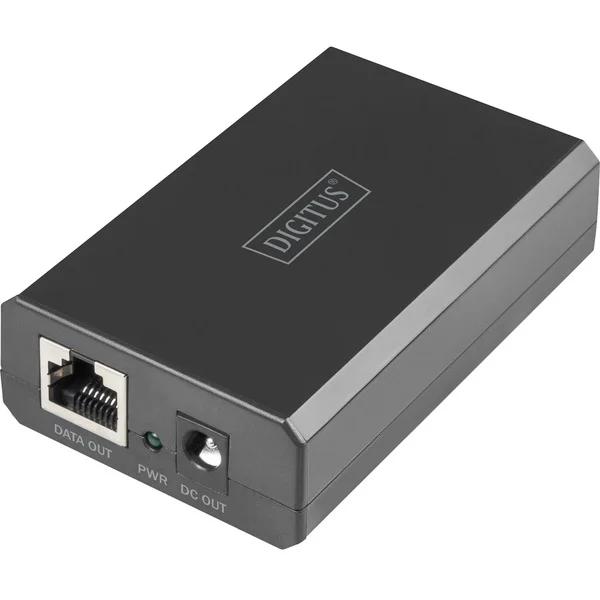 Digitus Gigabit Ethernet PoE-Splitter, 802.3bt, 51 Watt (schwarz)