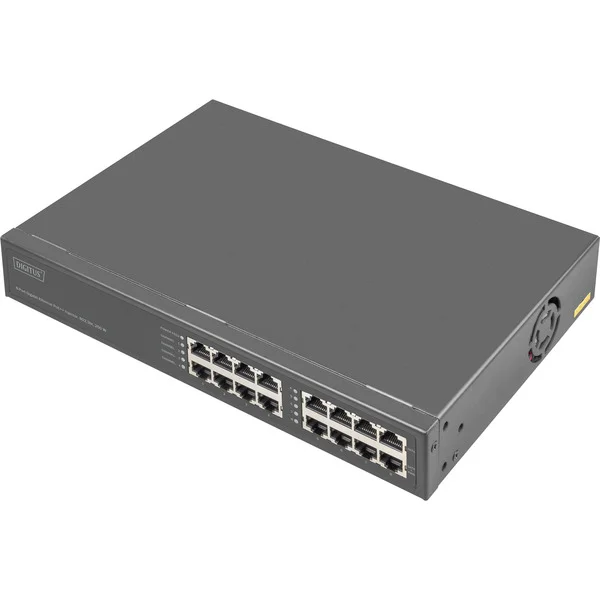 Digitus 8-Port Gigabit Ethernet PoE Injektor, 802.3bt, 250W, PoE-Injektor (grau)