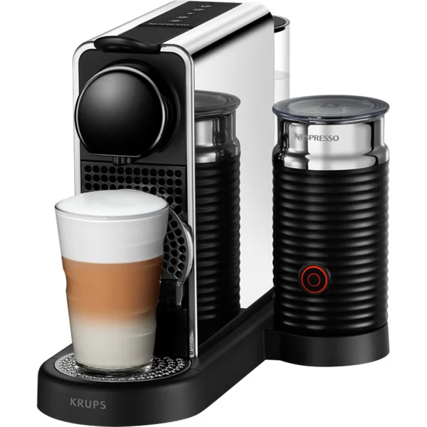 Krups Nespresso CitiZ & Milk Platinum XN630D, Kapselmaschine (edelstahl)