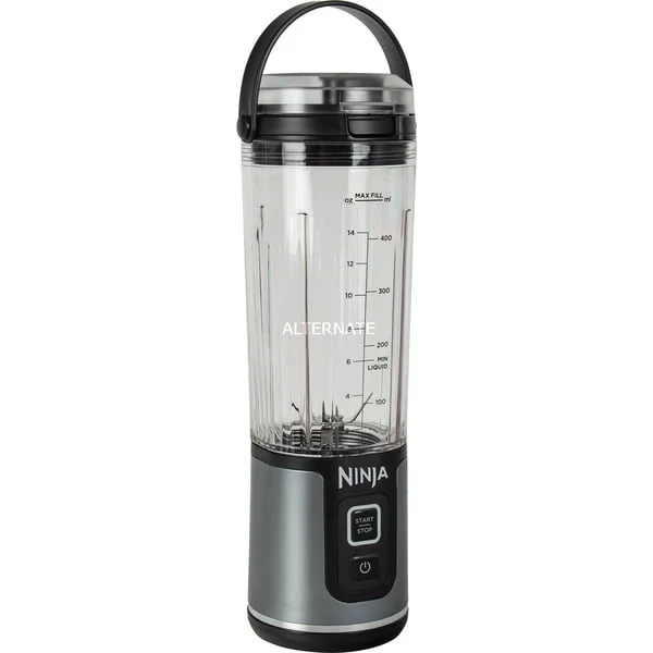 Ninja Blast kabelloser Standmixer BC151EUBK (schwarz/silber, USB-C aufladbar, 530ml Becher)