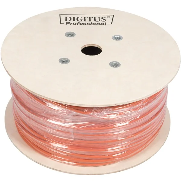 Digitus Professional Cat.7 S/FTP Verlegekabel simplex, Dca (orange, 500 Meter Trommel)