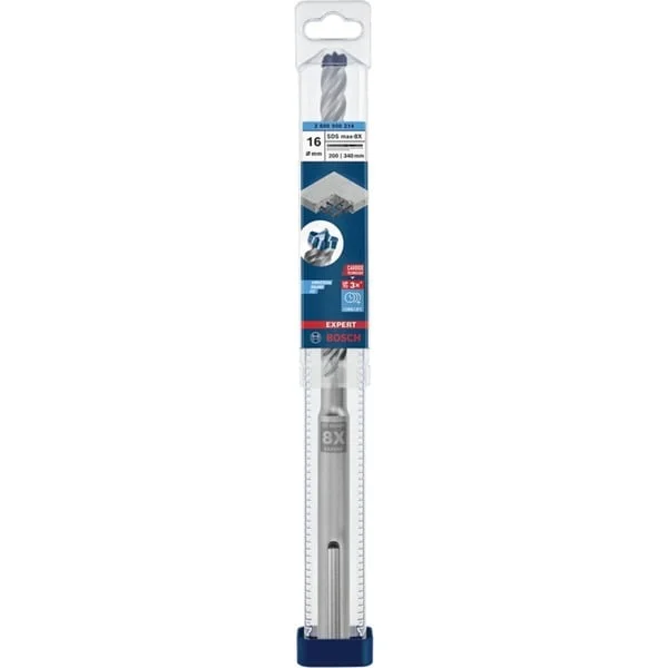 Bosch Professional EXPERT Hammerbohrer SDS-max-8X, Ø 16mm (Arbeitslänge 200mm)