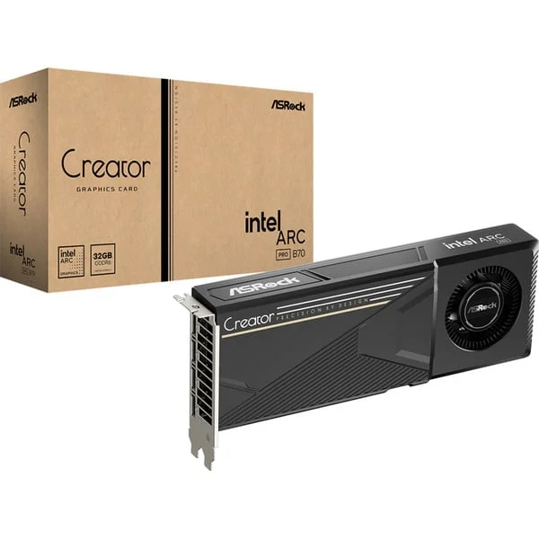 ASRock Intel® Arc Pro B70 Creator 32GB B70 CL, Grafikkarte (4x DisplayPort)