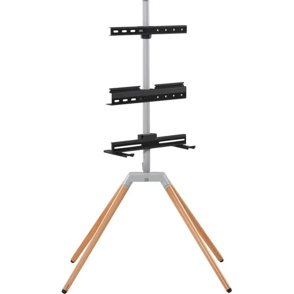 ONE FOR ALL Universal-TV-Ständer Quadpod, Halterung (silber/schwarz)