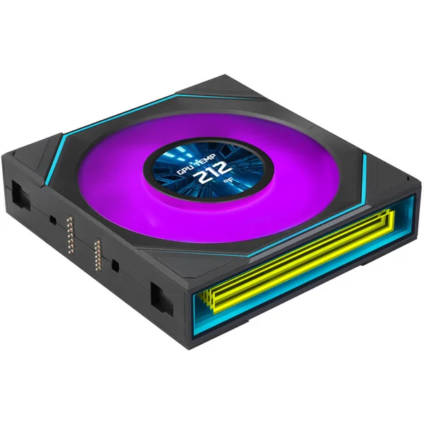 Lian Li UNI FAN SL-INF LCD FLEX 120 Wireless, Gehäuselüfter (schwarz, 120 mm)