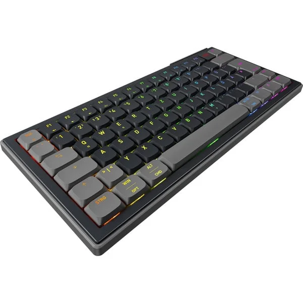 CHERRY XTRFY K63W Pro Compact Ultra-Wideband, Gaming-Tastatur (schwarz, DE-Layout, Cherry MX Low Profile 2.0 Red)