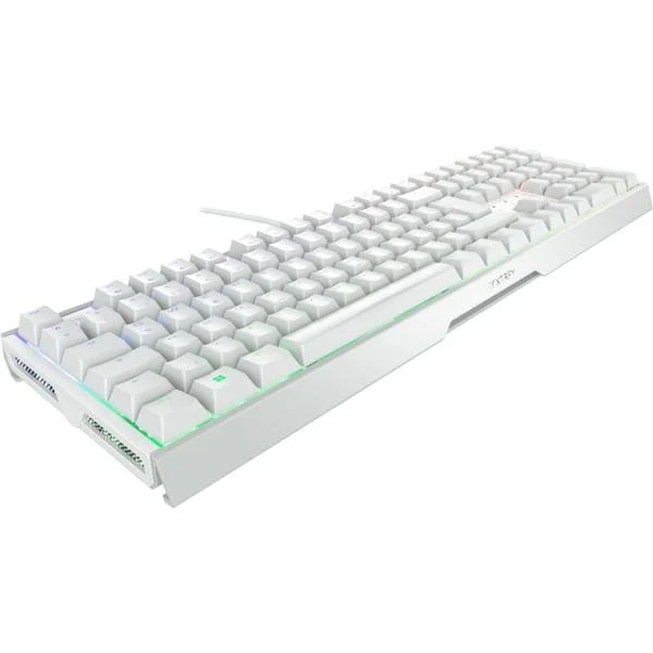 CHERRY XTRFY MX 3.1, Gaming-Tastatur (weiß/silber, DE-Layout, Cherry MX2A Red)