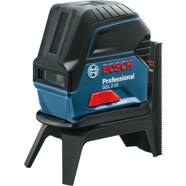 Bosch Professional Kombilaser GCL 2-15 Professional, Kreuzlinienlaser (blau/schwarz, Schutztasche)