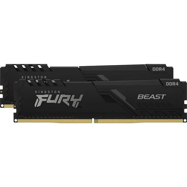 Kingston FURY DIMM 64 GB DDR4-3600 (2x 32 GB) Dual-Kit, Arbeitsspeicher (schwarz, KF436C18BBK2/64, Beast, INTEL XMP)