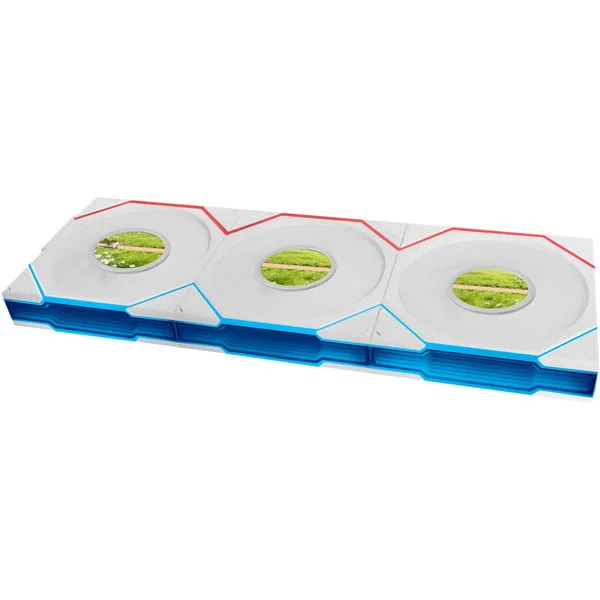 Lian Li UNI FAN TL LCD FLEX 120 Wireless, Gehäuselüfter (weiß, 3er Pack mit LCD-Flex-Empfänger, 124 mm)