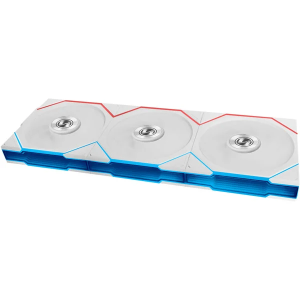 Lian Li UNI FAN TL FLEX 120 Wireless, Gehäuselüfter (weiß, Reverse, 3er Pack mit Controller, 120 mm)