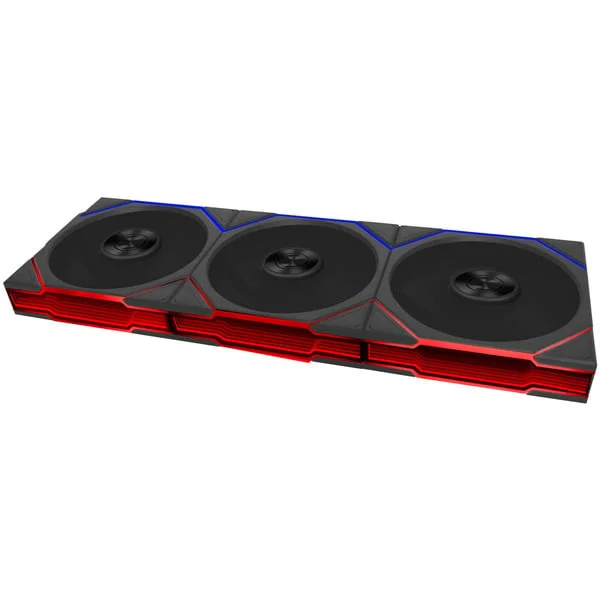 Lian Li UNI FAN TL FLEX 120 Wireless, Gehäuselüfter (schwarz, 3er Pack mit Controller, 120 mm)