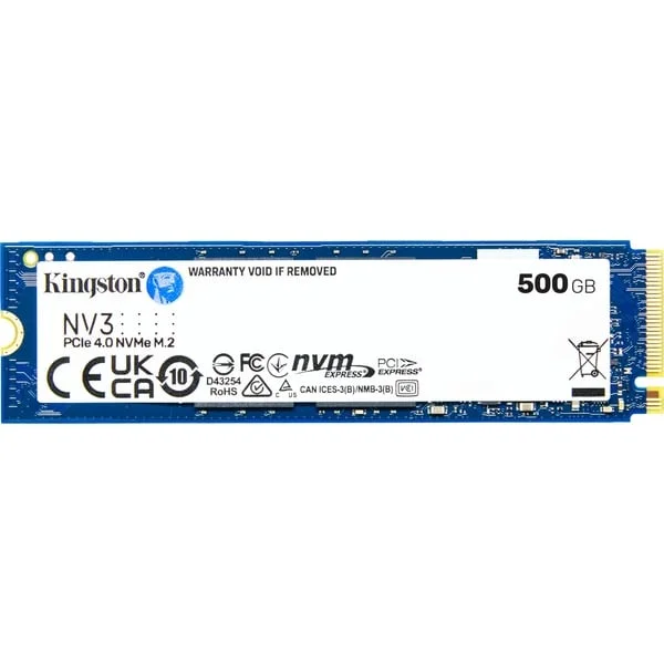 Kingston NV3 500 GB, SSD (PCIe 4.0 x4, NVMe, M.2 2280)