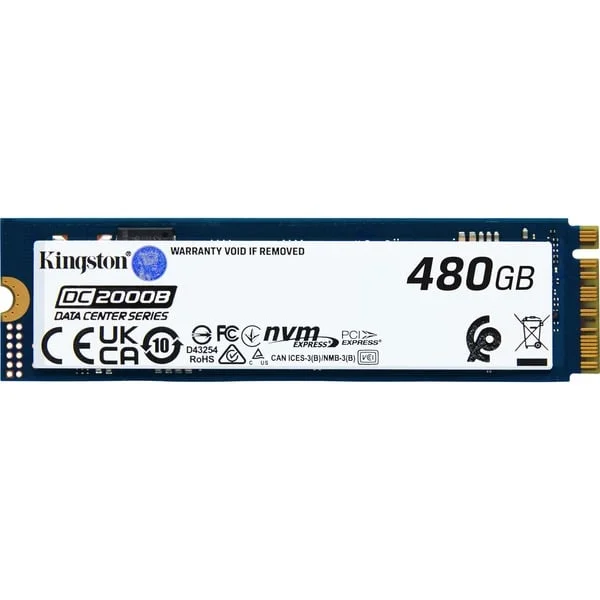 Kingston DC2000B 480 GB, SSD (PCIe 4.0 x4, NVMe, M.2 2280)