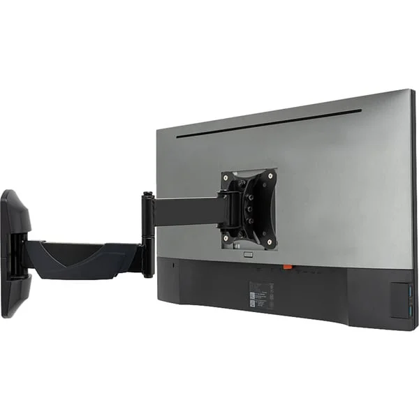 Lindy Verstellbare Display-Wandhalterung, Monitorhalterung (schwarz, für Monitore bis 66 cm (26"))