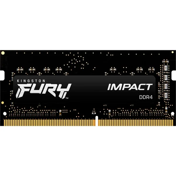 Kingston FURY SO-DIMM 8 GB DDR4-3200 , Arbeitsspeicher (schwarz, KF432S20IB/8, Impact, INTEL XMP)