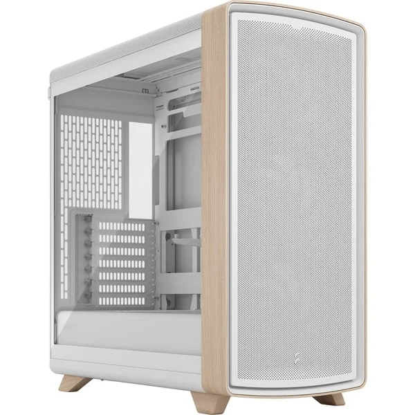 Fractal Design Summit Chalk White TG Clear Tint, Tower-Gehäuse (weiß/holz)