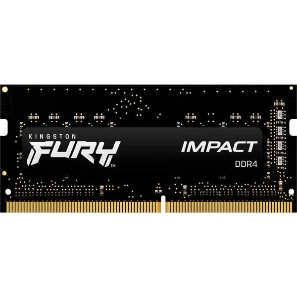 Kingston FURY SO-DIMM 32 GB DDR4-3200 , Arbeitsspeicher (schwarz, KF432S20IB/32, Impact, INTEL XMP)