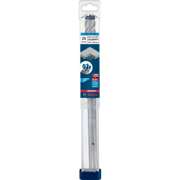 Bosch Professional EXPERT Hammerbohrer SDS-max-8X, Ø 25mm (Arbeitslänge 200mm)