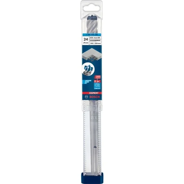 Bosch Professional EXPERT Hammerbohrer SDS-max-8X, Ø 24mm (Arbeitslänge 200mm)