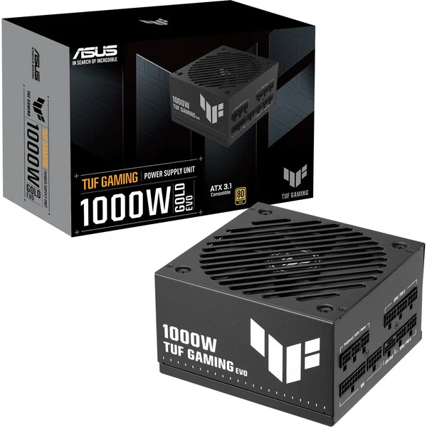 ASUS TUF-GAMING-1200G-EVO, PC-Netzteil (schwarz, 1x 12-Pin High Power GPU, 3x PCIe, Kabelmanagement, 1200 Watt)