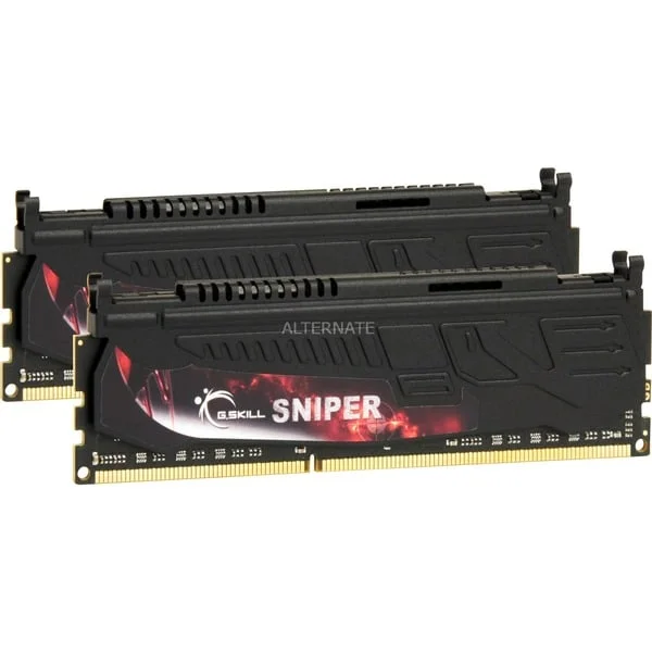 G.Skill DIMM 8 GB DDR3-1866 (2x 4 GB) Dual-Kit, Arbeitsspeicher (F3-14900CL9D-8GBSR, Sniper, Lite Retail)