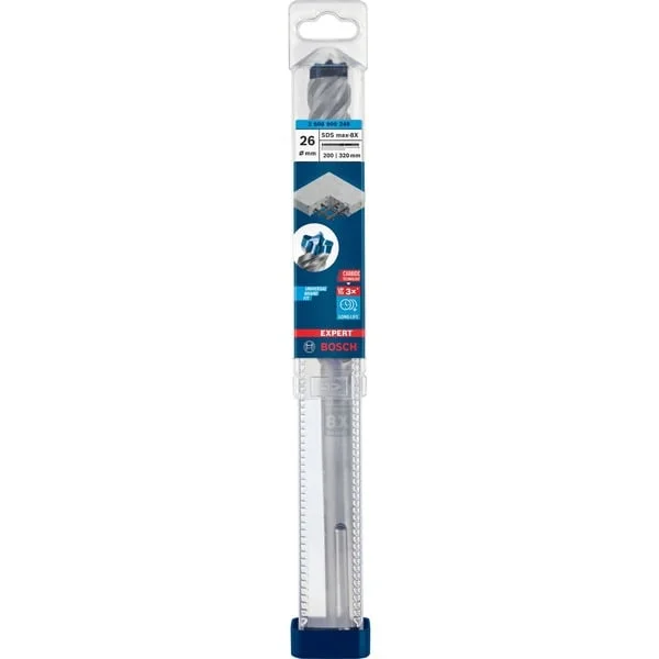 Bosch Professional EXPERT Hammerbohrer SDS-max-8X, Ø 26mm (Arbeitslänge 200mm)