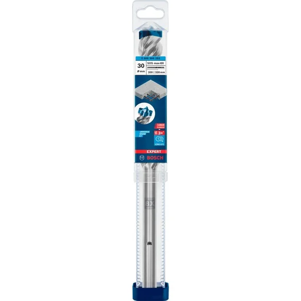 Bosch Professional EXPERT Hammerbohrer SDS-max-8X, Ø 30mm (Arbeitslänge 200mm)