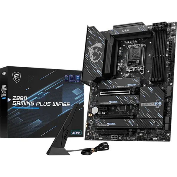 MSI Z890 GAMING PLUS WIFI6E, Mainboard (schwarz)