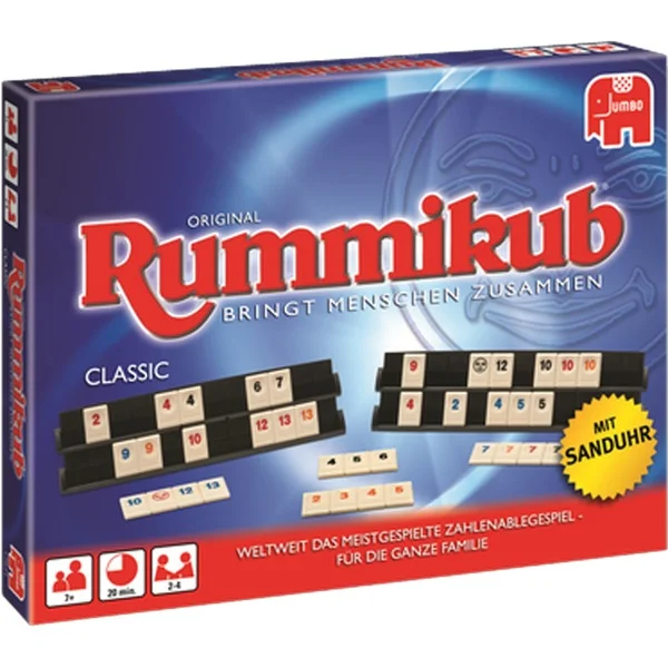 Jumbo Original Rummikub Classic, Brettspiel (Spiel des Jahres 1980)