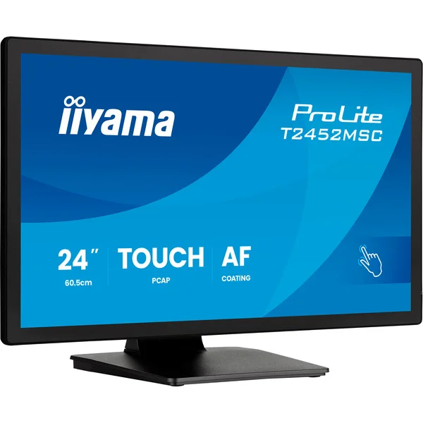 iiyama ProLite T2452MSC-B2, LED-Monitor (60.5 cm (24 Zoll), schwarz (matt), FHD, IPS, Touchscreen, HDMI, USB-Hub, 120Hz Panel)