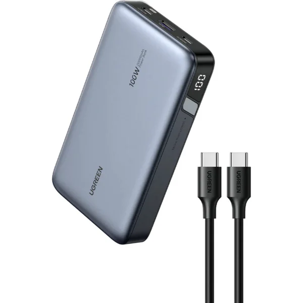 UGREEN Nexode Power Bank 20000mAh 100W, Powerbank (grau)