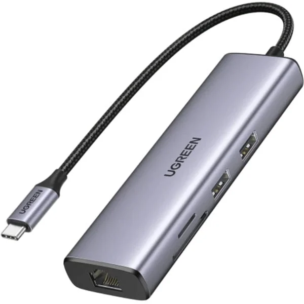 UGREEN CM512 7-in-1 USB-C Hub, Dockingstation (silber)
