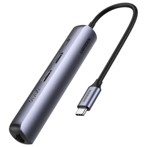 UGREEN CM418 5-in-1 USB-C Hub, Dockingstation (silber)