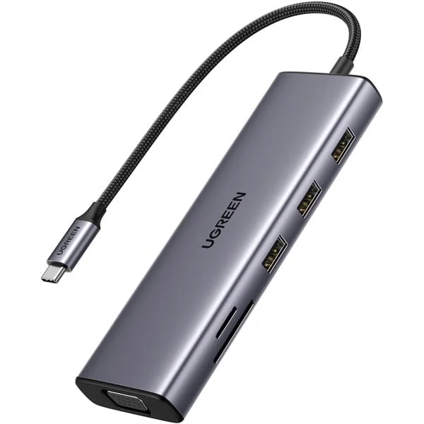 UGREEN CM498 10-in-1 USB-C Hub, Dockingstation (silber)